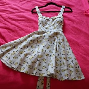 NWT Ixia Retro Cotton Bunny Rabbit Dress small